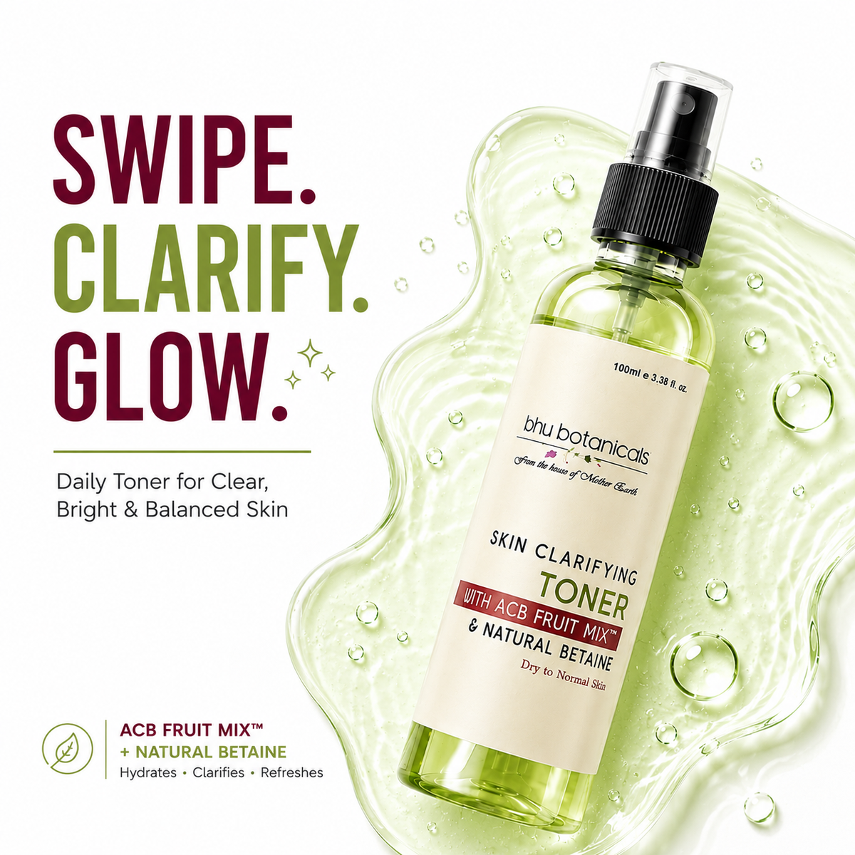 Clarifying & Oil Control Toner (With ACB Fruit Mix™ & Niacinamide) 100ml