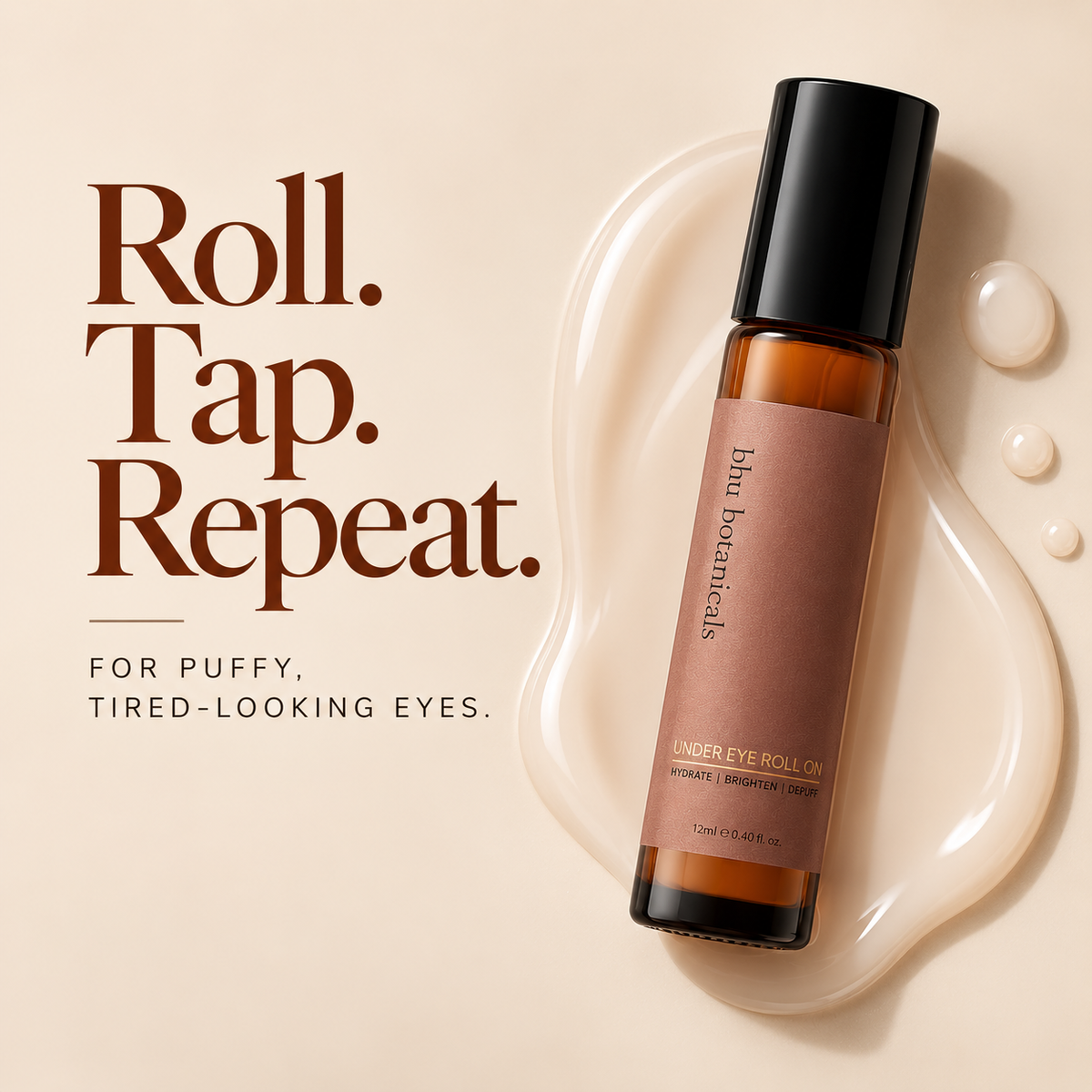 Eyes Don't Lie - Under Eye Roll On ( With Hyaluronic Acid, Rosehip Seed Oil & Caffeine) 12ml