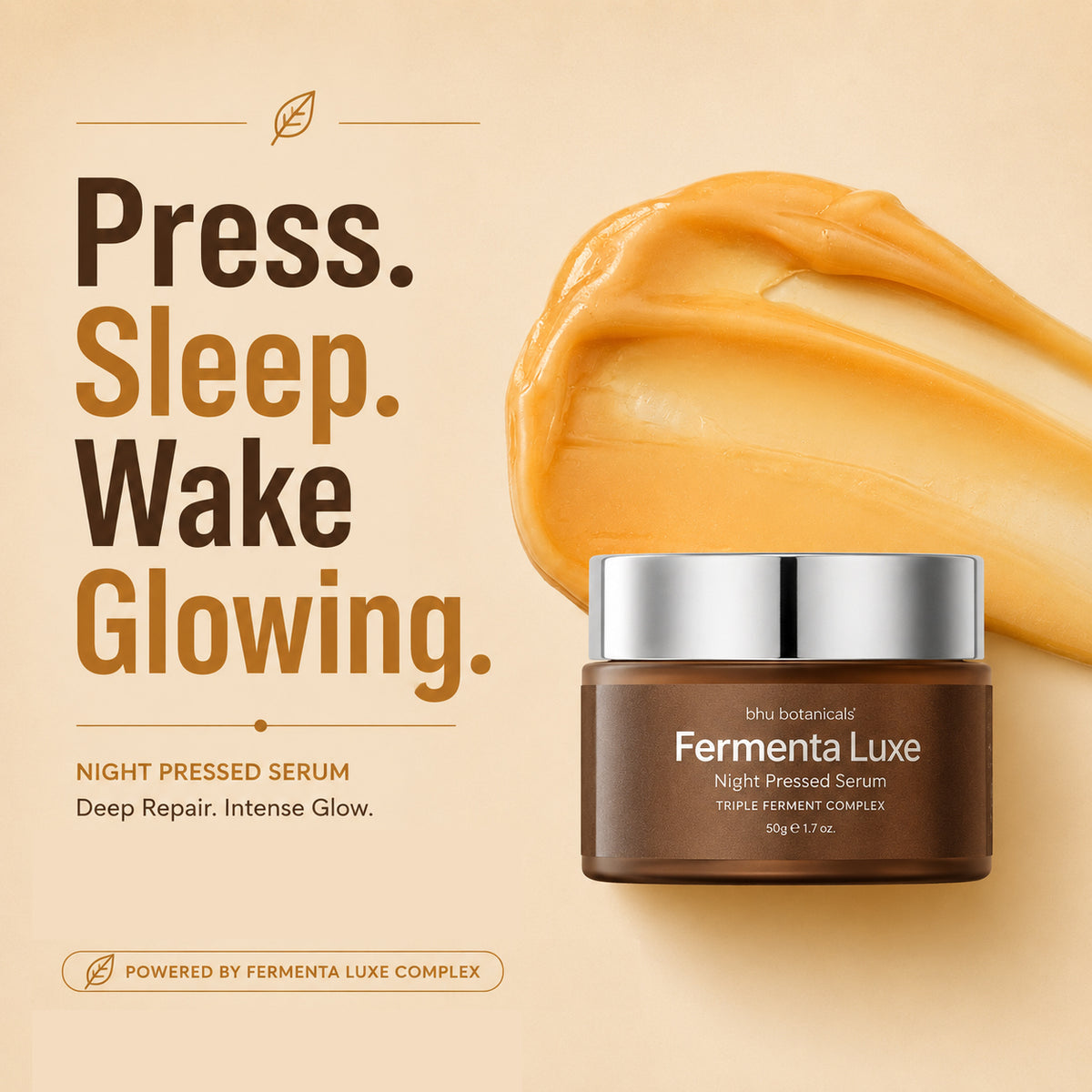 Fermenta Luxe Night Pressed Serum - TRIPLE FERMENT COMPLEX -50g
