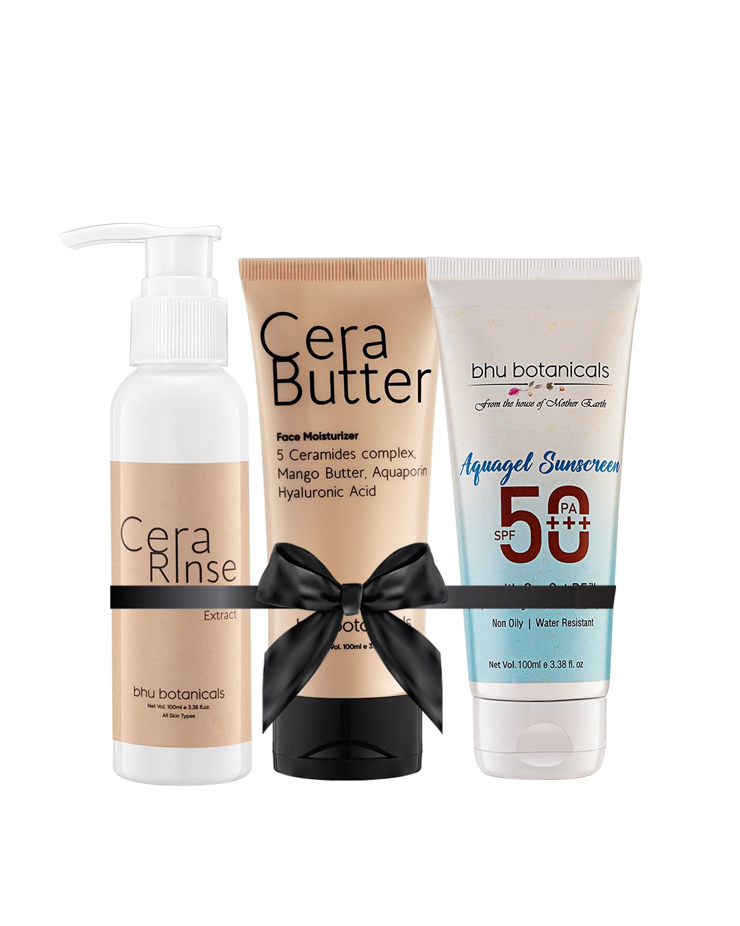 Kriti'sFav 1 - Cera Rinse, Cera Butter, Aquagel Sunscreen SPF50