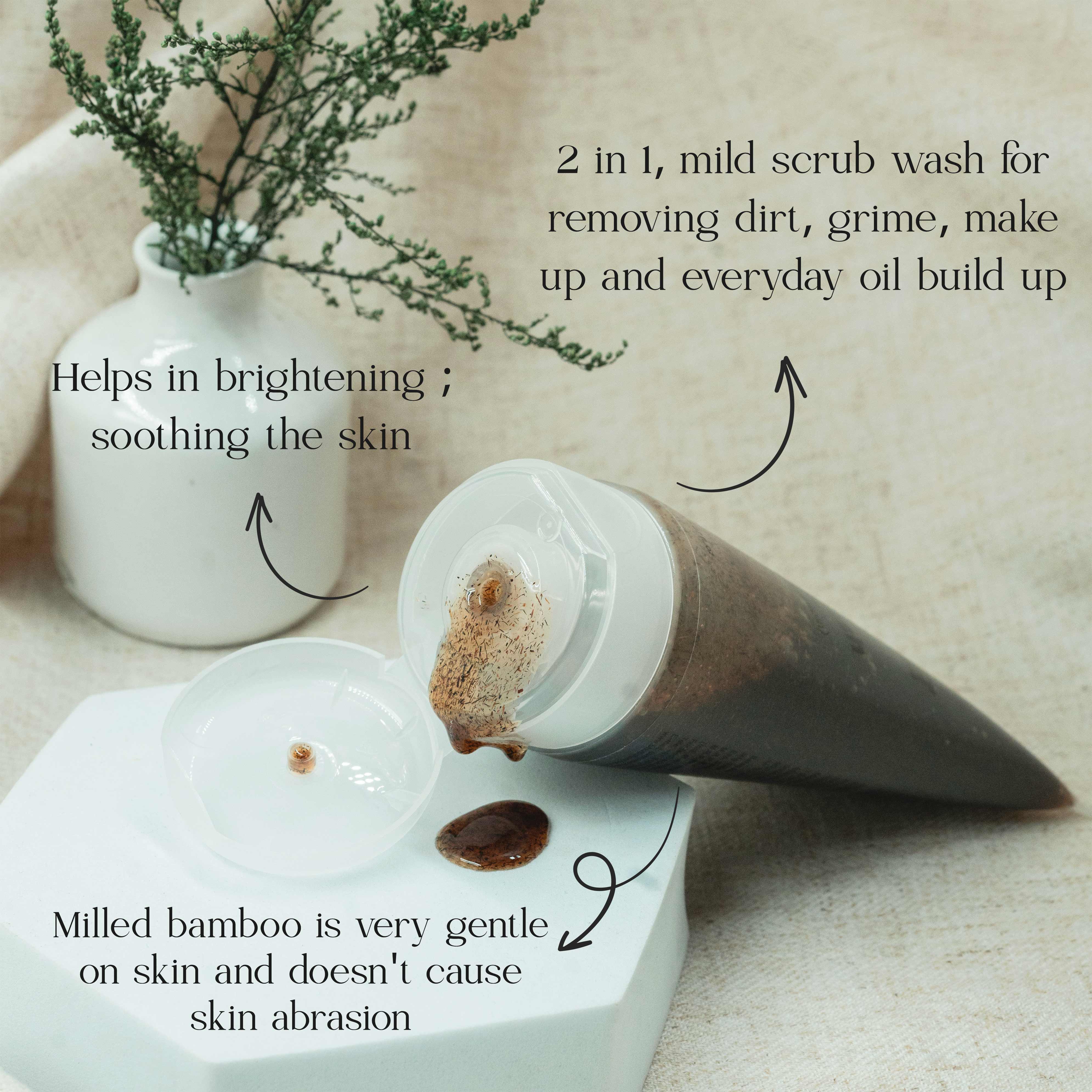 Scrawsh - 2 in 1 Scrub Wash (with Bamboo Scrub & Allantoin) 100ml