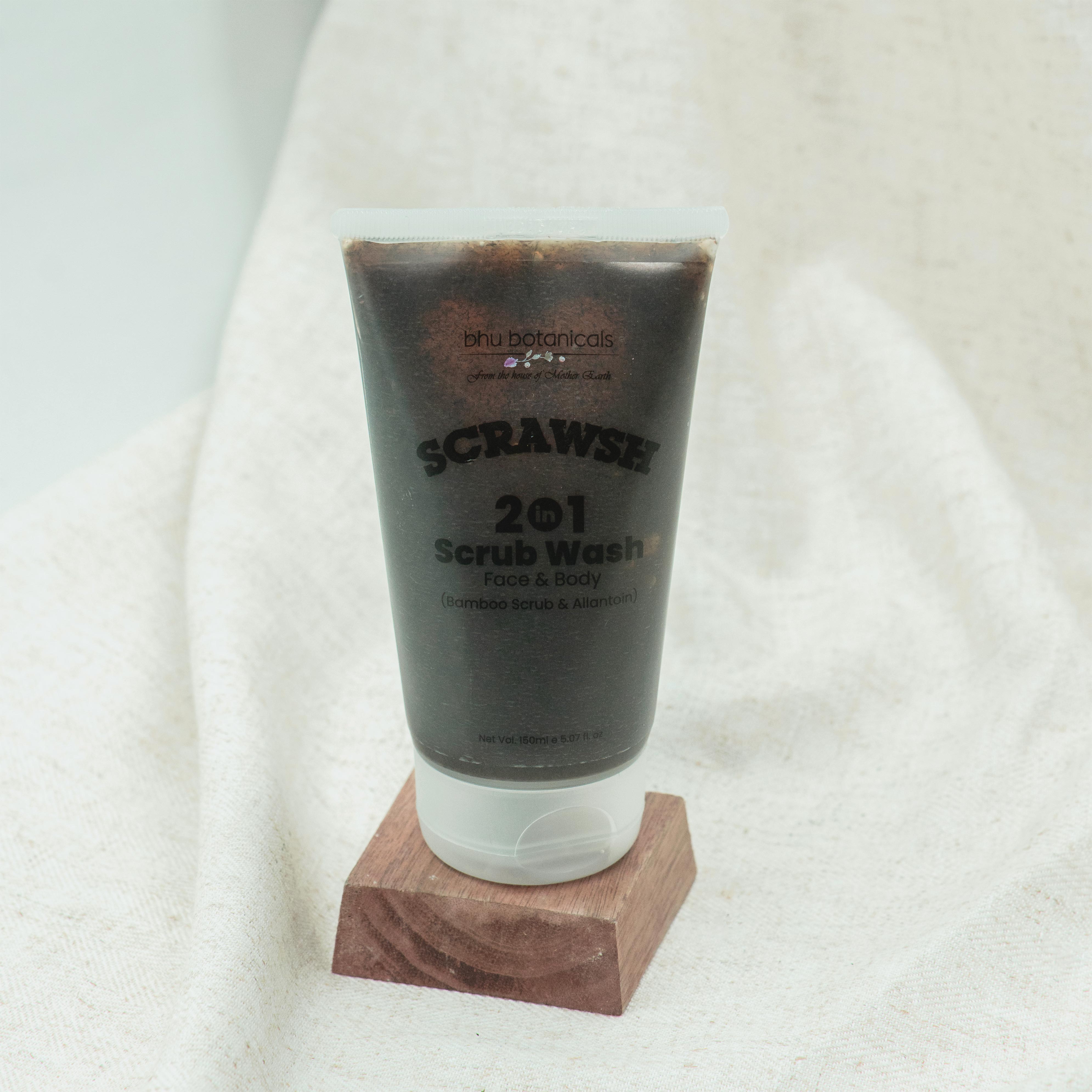 Scrawsh - 2 in 1 Scrub Wash (with Bamboo Scrub & Allantoin) 100ml