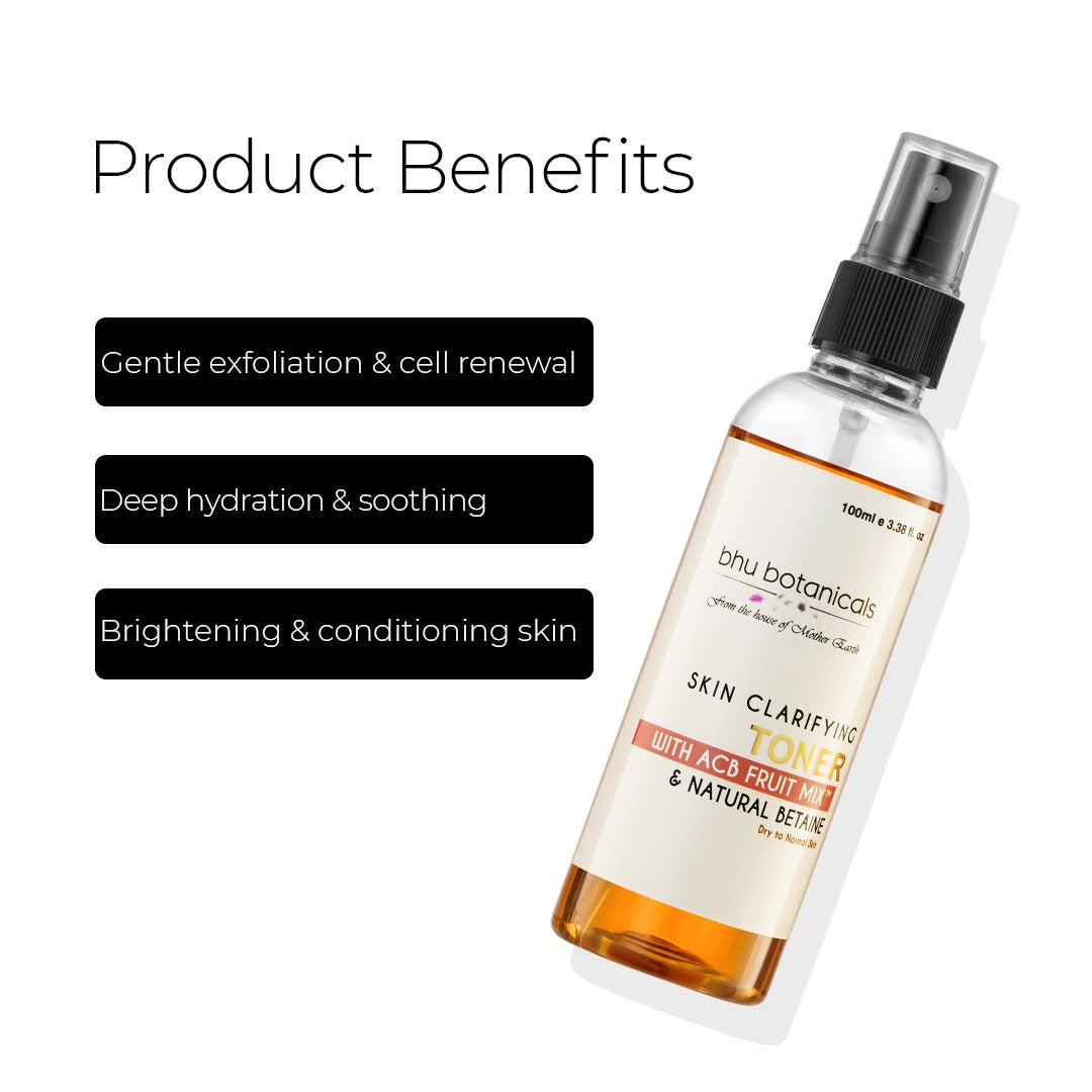 Skin Clarifying Toner - Dry to Normal Skin (With ACB Fruit Mix™ & Natural Betaine) 100ml