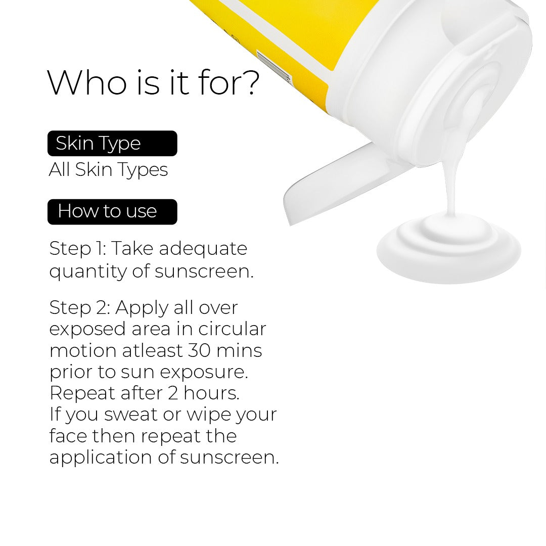 Sunscreen Lotion SPF-50 PA+++ (Broad Spectrum Protection UVA/UVB) 125ml