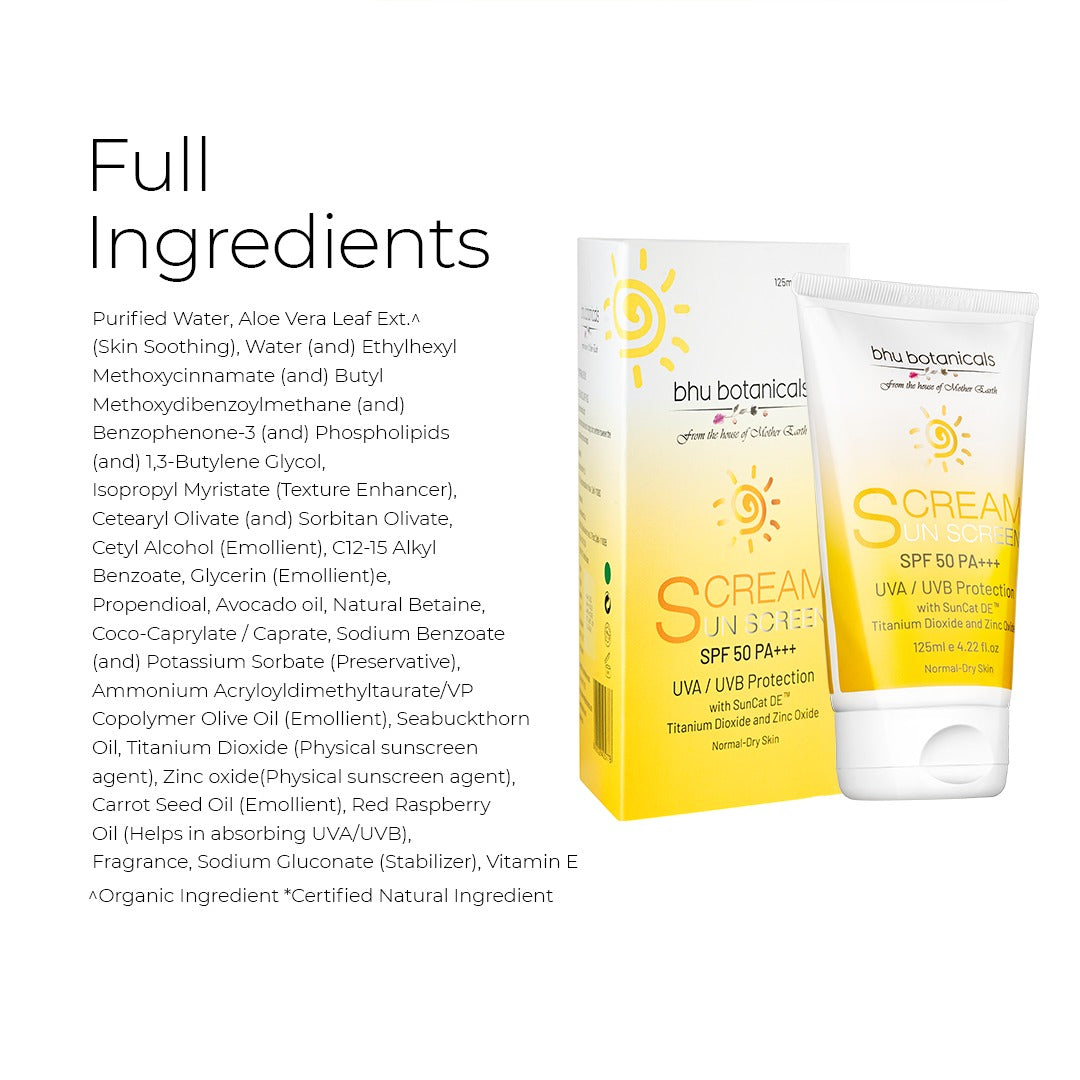 Sunscreen Lotion SPF-50 PA+++ (Broad Spectrum Protection UVA/UVB) 125ml