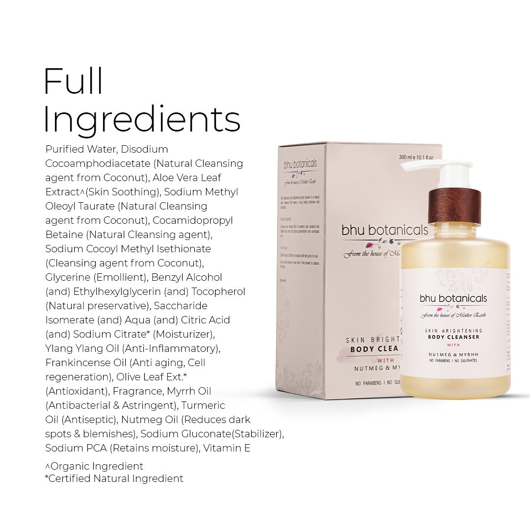 Refreshing Body Cleanser (With Nutmeg & Myrhh) 300ml