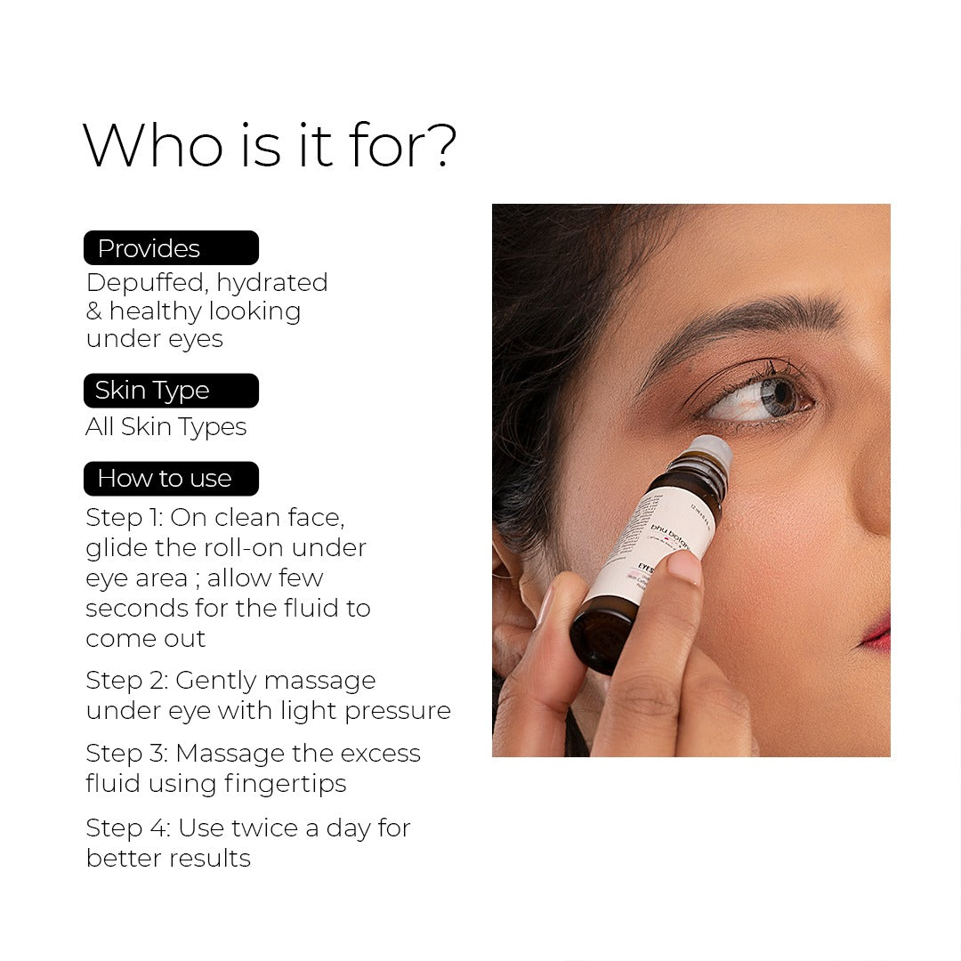 Eyes Don't Lie - Under Eye Roll On ( With Hyaluronic Acid, Rosehip Seed Oil & Caffeine) 12ml