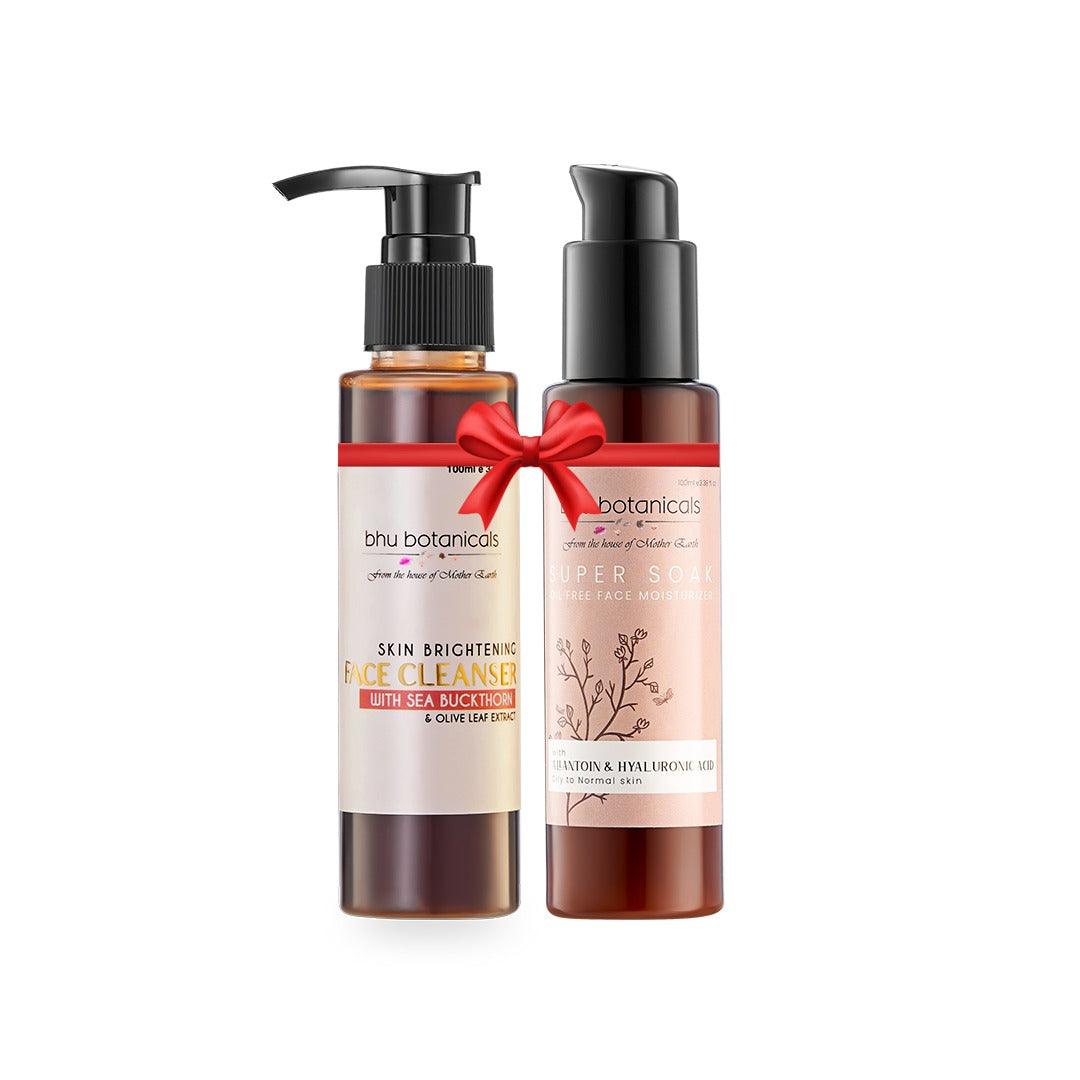 Face Cleanser 100ml & Super Soak Oil Free Moisturiser 100ml - Combo