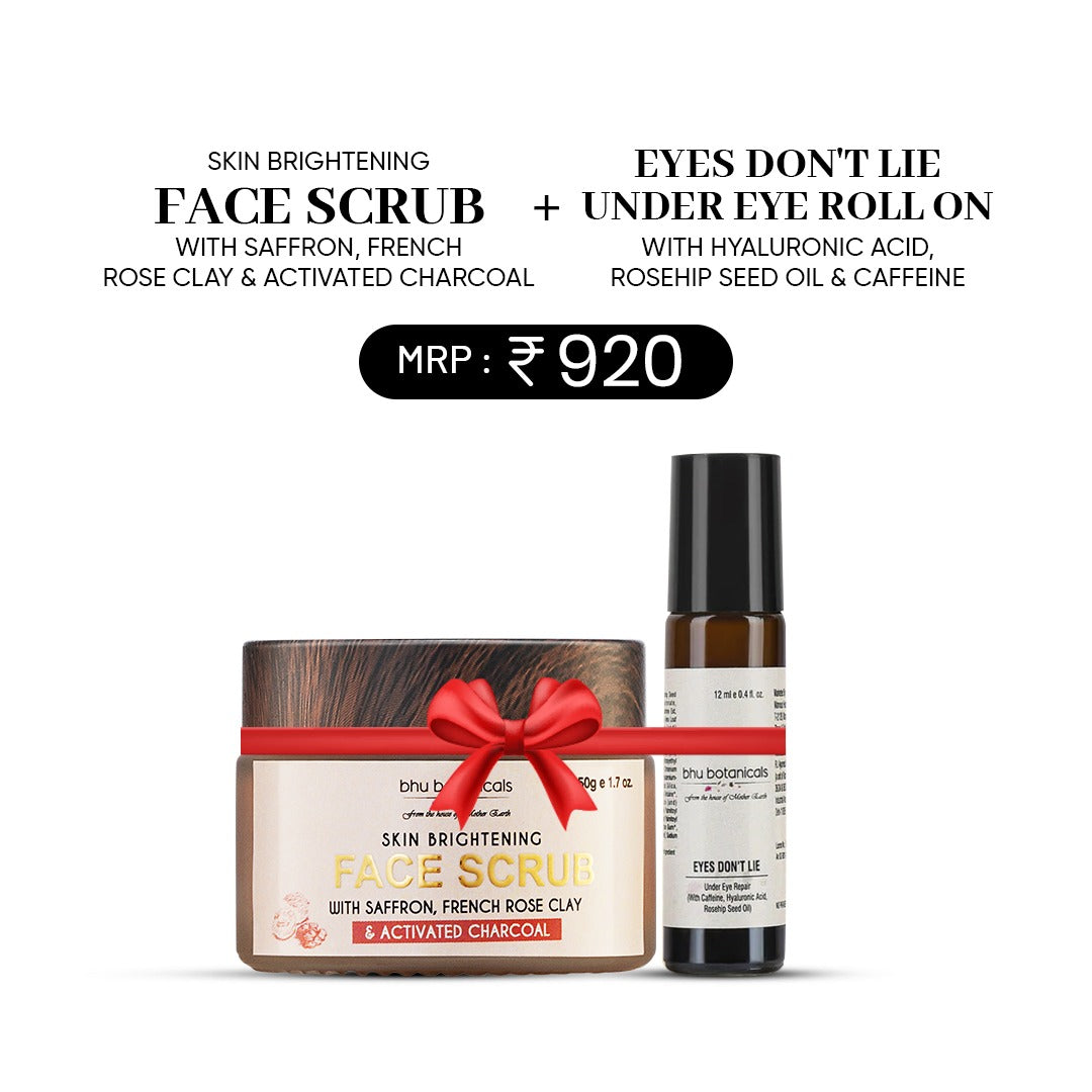 Face Scrub 50gm & Under Eye Roll on 12ml