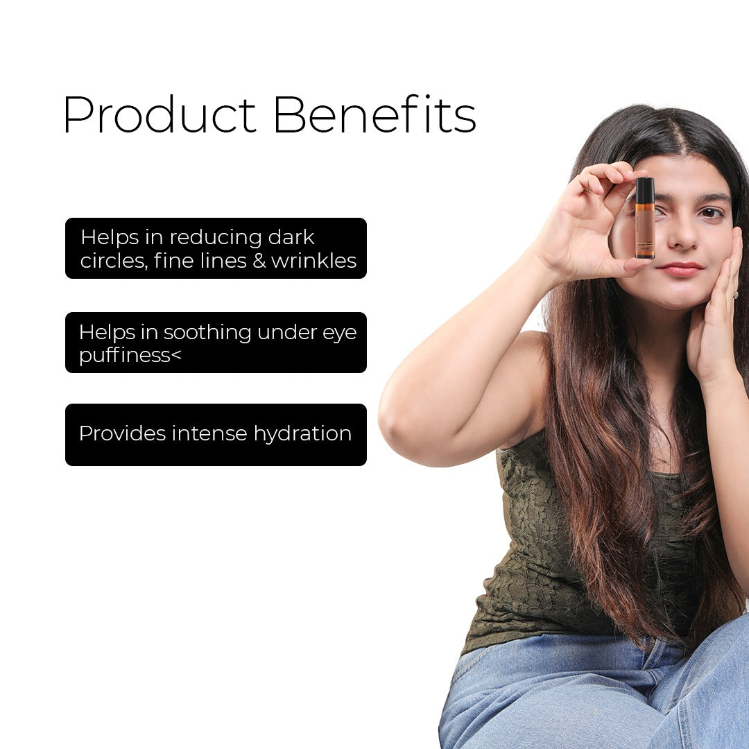 Eyes Don't Lie - Under Eye Roll On ( With Hyaluronic Acid, Rosehip Seed Oil & Caffeine) 12ml