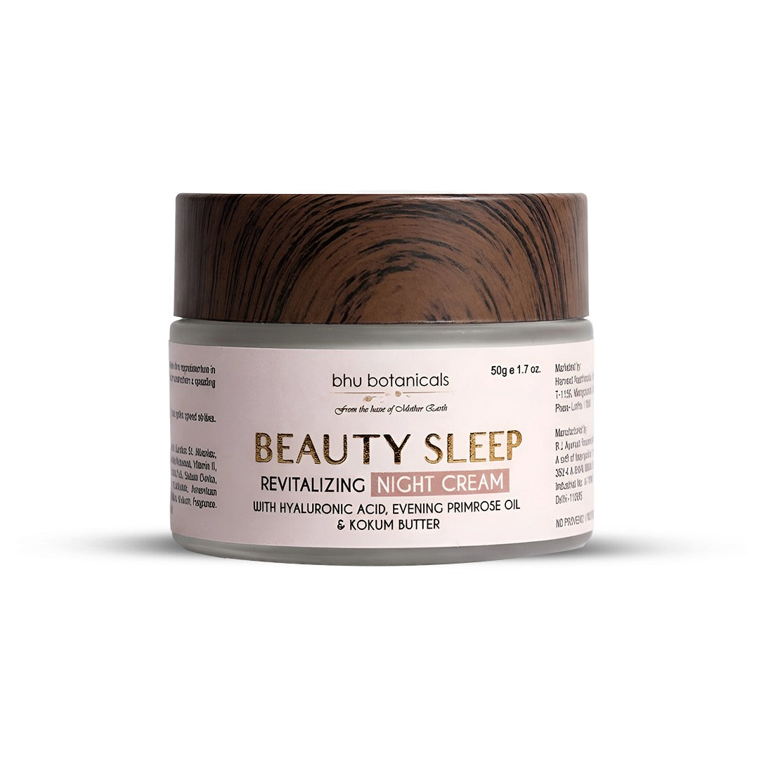 Beauty Sleep - Revitalizing Night Cream (with Hyaluronic Acid, Evening Primrose & Kokum Butter) 50g