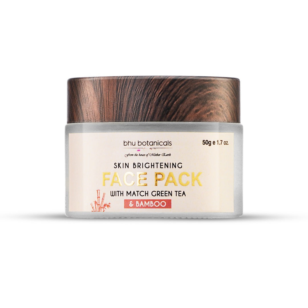 Skin Brightening Face Pack (with Matcha Green Tea & Bamboo) 50g