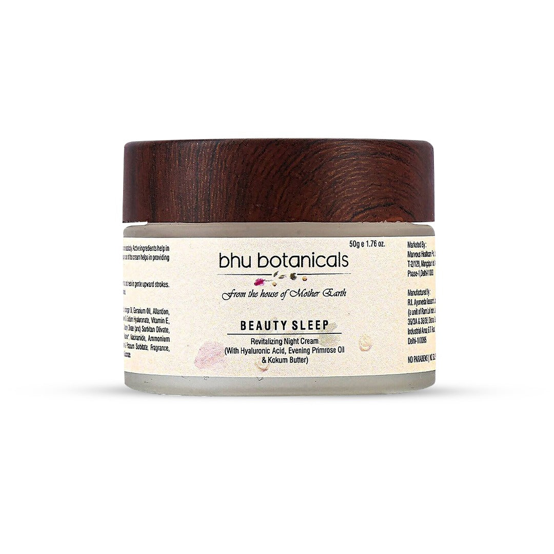 Beauty Sleep - Revitalizing Night Cream (with Hyaluronic Acid, Evening Primrose & Kokum Butter) 50g