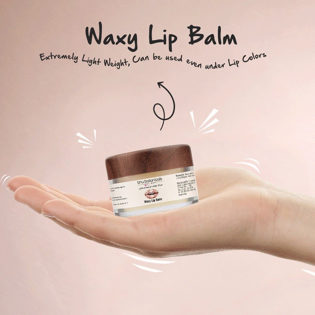 Waxy Lip Balm (with Beeswax, Avocado Oil & Shea Butter) 15gm