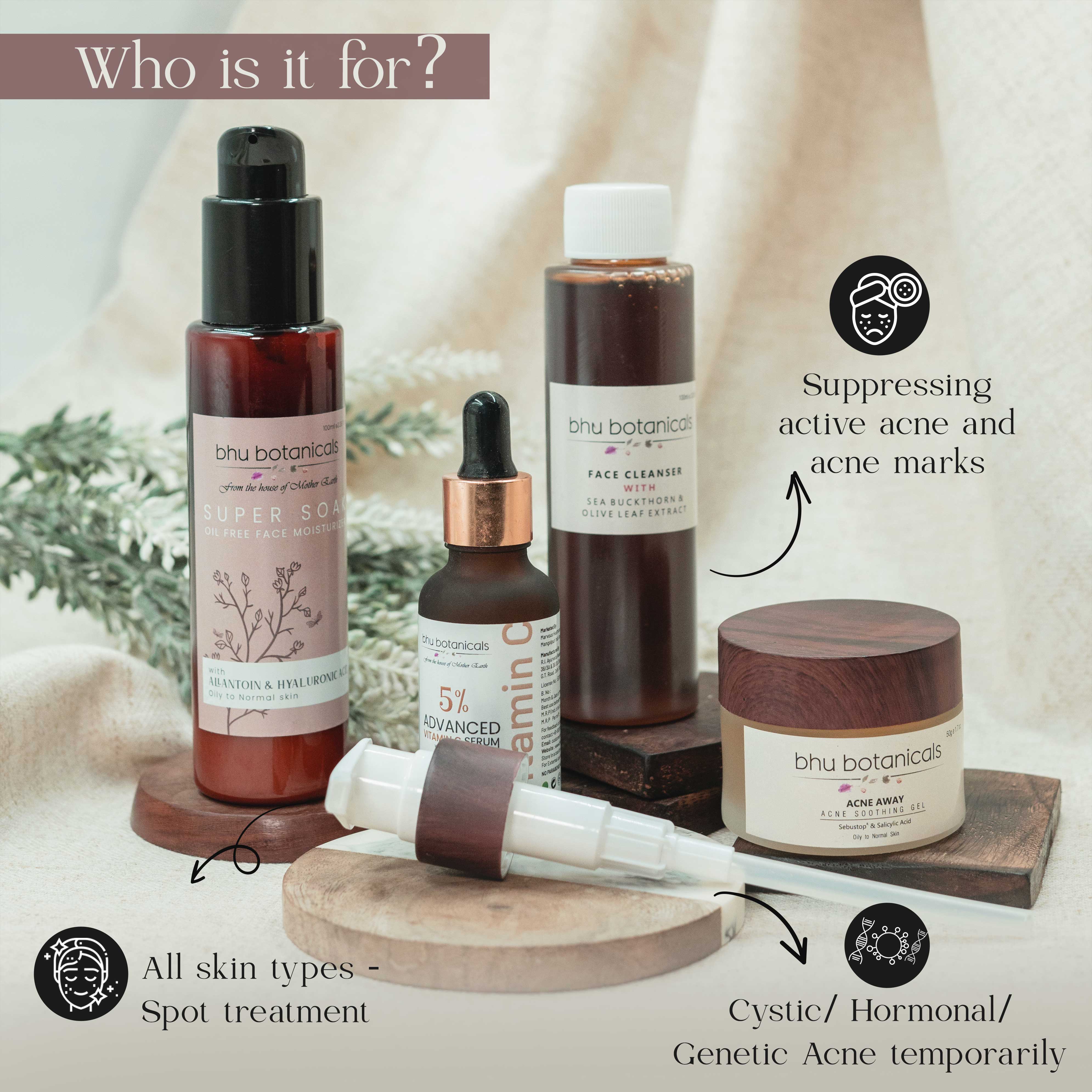 Acne Soothing Kit - Oily/ Combination/ Normal Acne Prone Skin 280gm