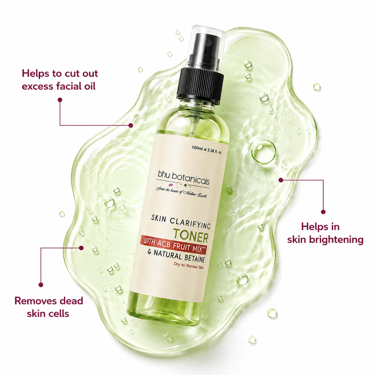 Clarifying & Oil Control Toner (With ACB Fruit Mix™ &  Niacinamide) 100ml