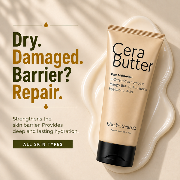 Cera Butter- Face Moisturiser (5 Ceramides complex with Mango Butter, Aquaporin, Hyaluronic Acid) 100ml