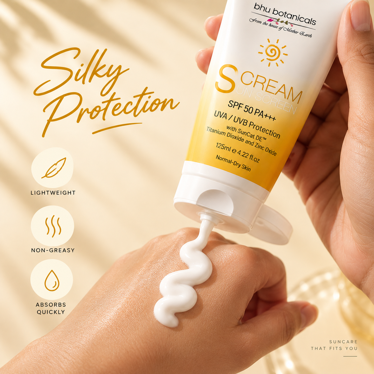 Sunscreen Lotion SPF-50 PA+++ (Broad Spectrum Protection UVA/UVB) 125ml