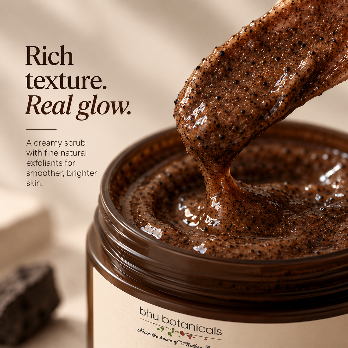 Face Scrub (with Saffron, French Rose Clay & Activated Charcoal) 50g