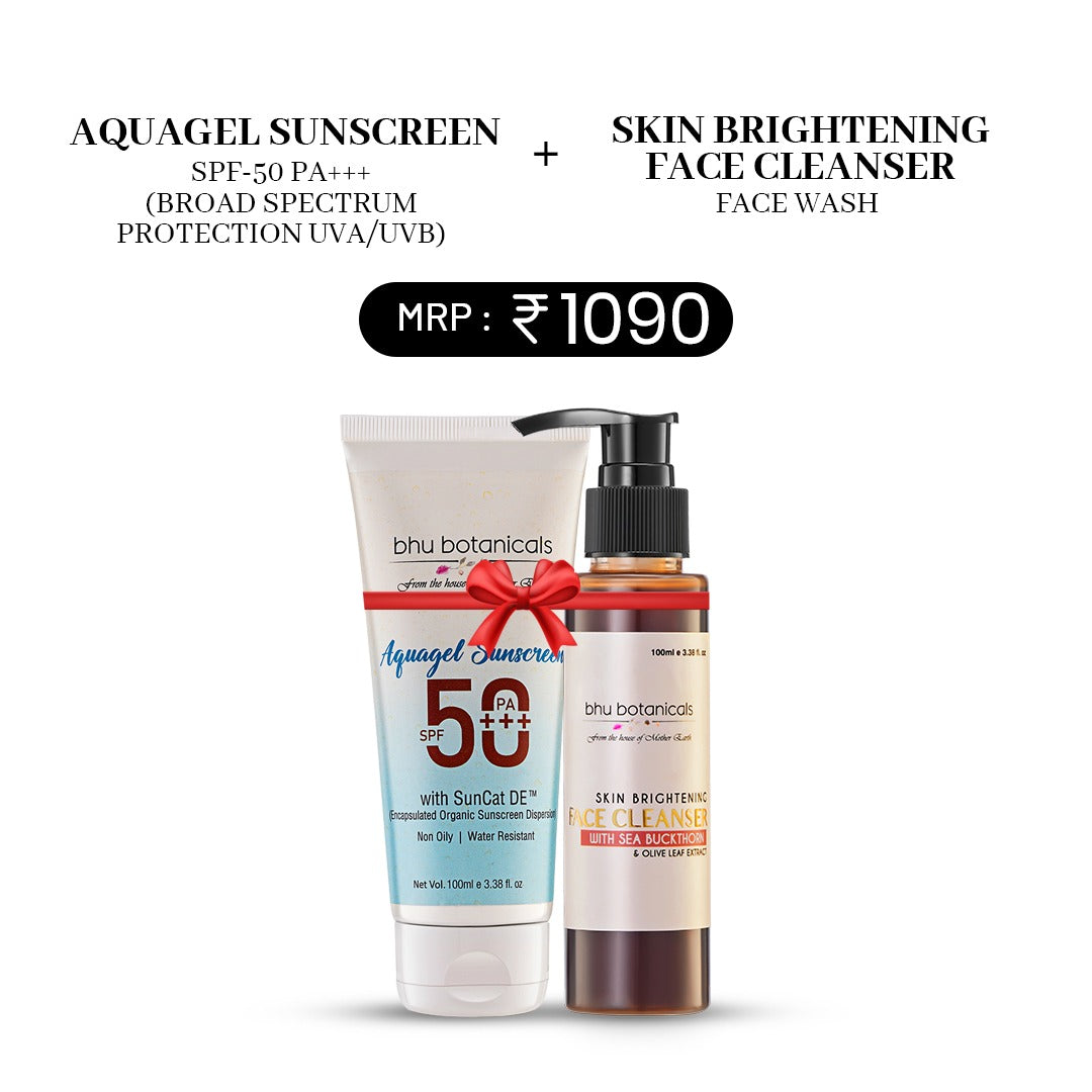 Face Cleanser 100ml & Aquagel Sunscreen 100ml - Combo