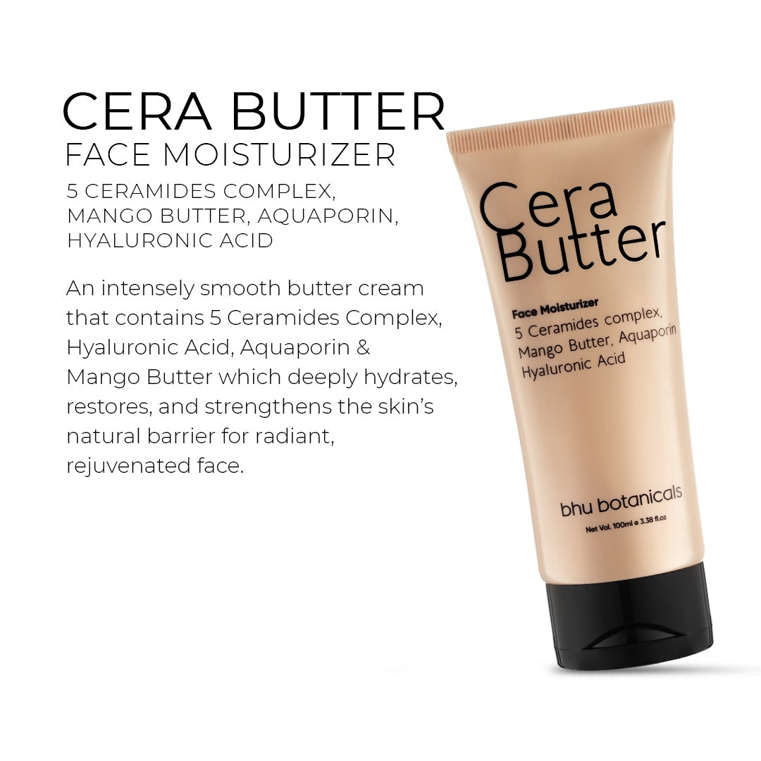 Cera Butter- Face Moisturiser (5 Ceramides complex with Mango Butter, Aquaporin, Hyaluronic Acid) 100ml