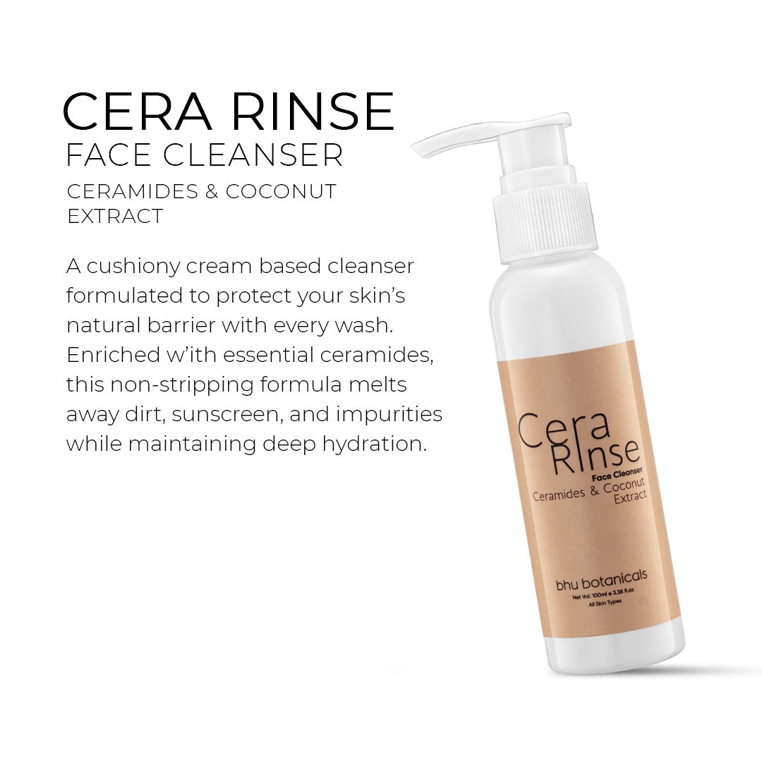 CeraRinse - Soap Free Face cleanser (Ceramides & Coconut Extract) 100ml