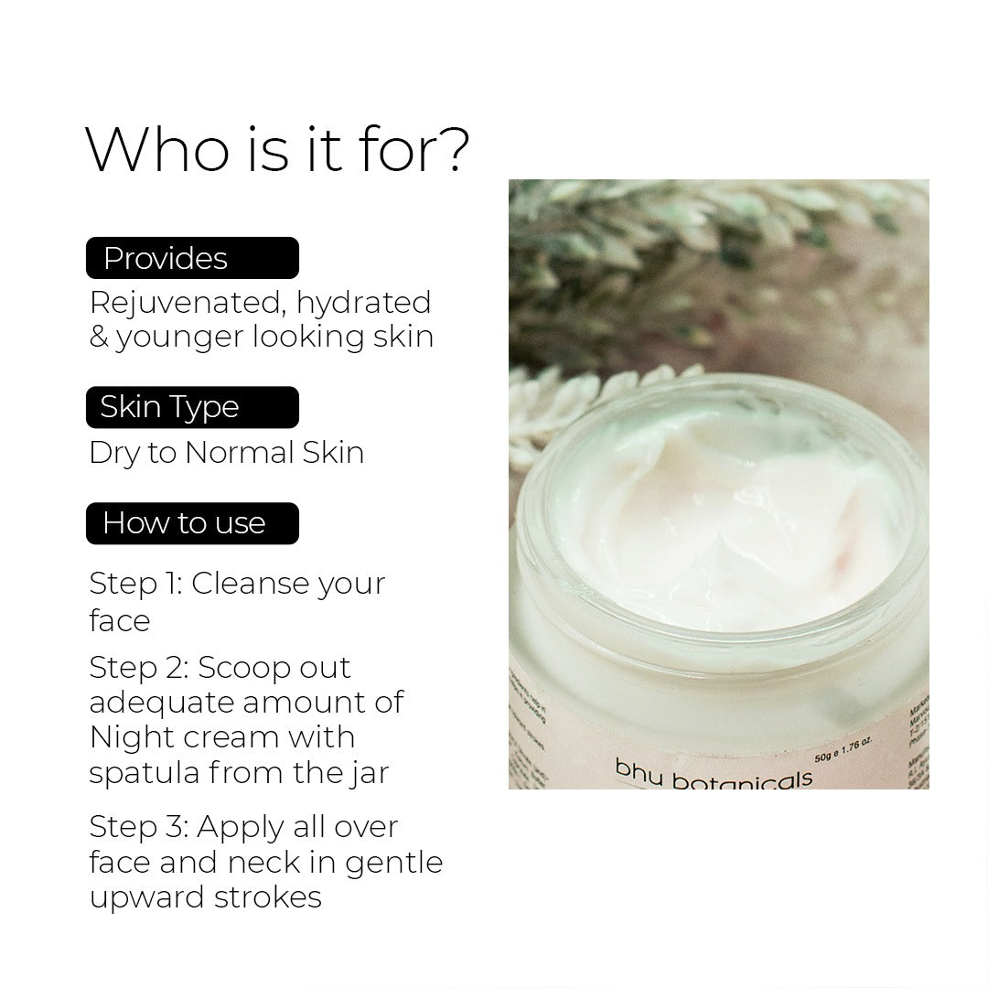 Beauty Sleep - Revitalizing Night Cream (with Hyaluronic Acid, Evening Primrose & Kokum Butter) 50g