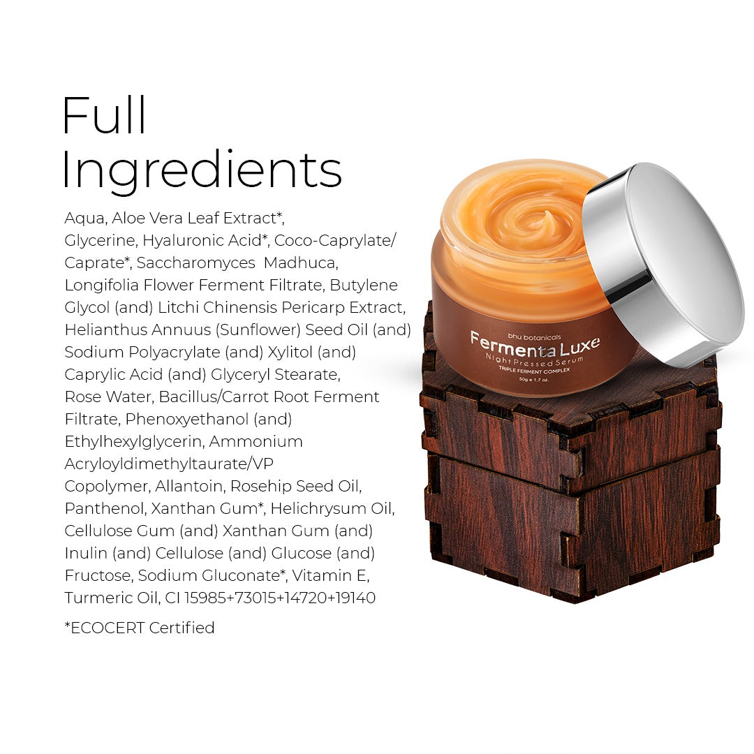 Fermenta Luxe Night Pressed Serum - TRIPLE FERMENT COMPLEX -50g