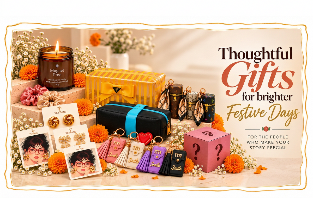 Desktop festive gifting banner with white top padding