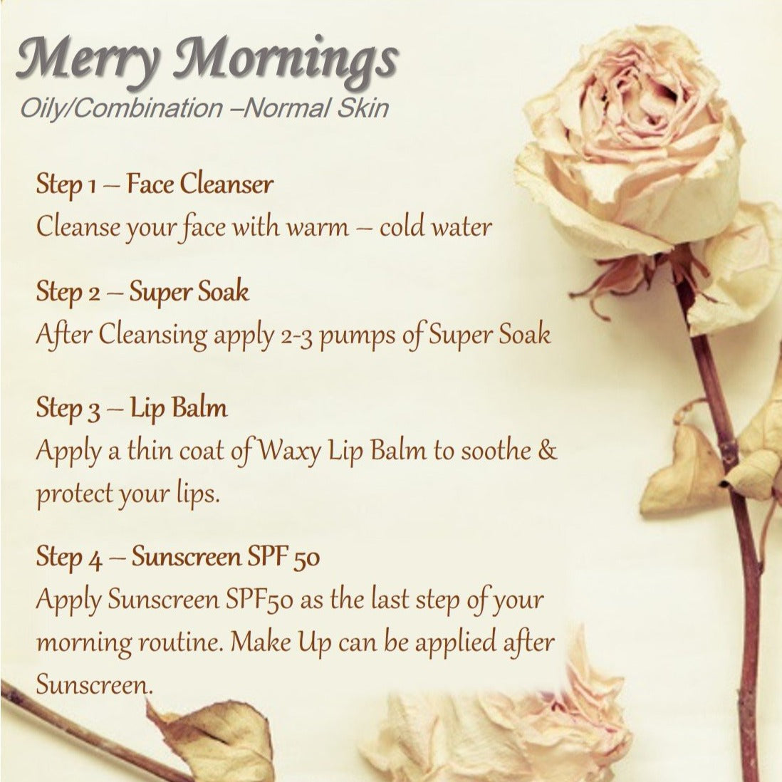 Merry Mornings - Oily/Combination to Normal Skin