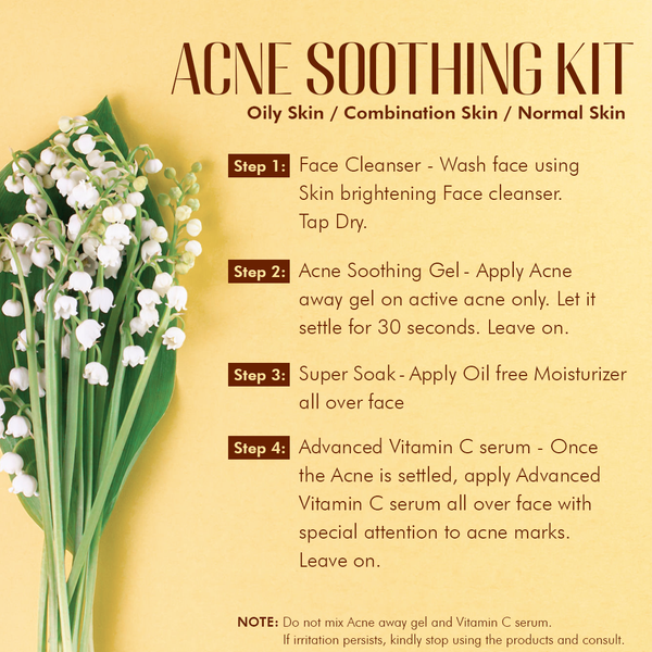 Acne Soothing Kit - Oily/ Combination/ Normal Acne Prone Skin